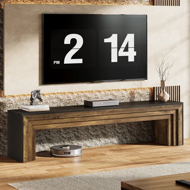 Tribesigns Banc de 180 cm, Banc de couloir extra-long de style champêtre moderne pour couloir et salon