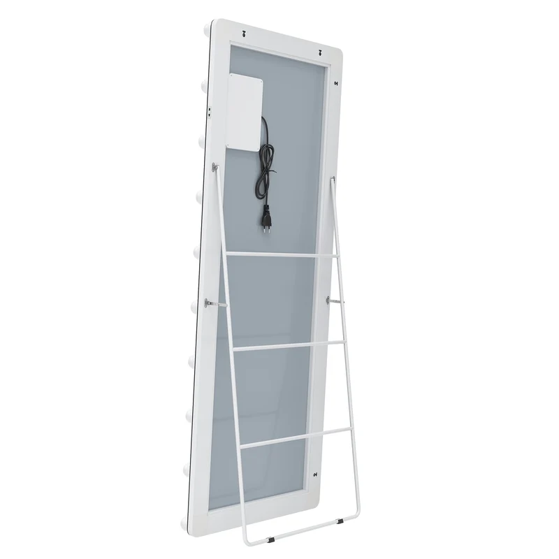 SIRHONA Miroir sur pied LED miroir pleine longueur 1600 x 600 x 35 mm