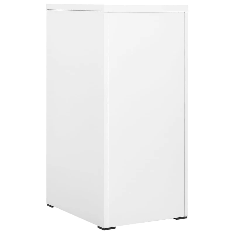 Caissons à tiroirs meuble de bureau armoire à dossiers 3 tiroirs 46 x 62 x 102,5 cm acier blanc DEC024520