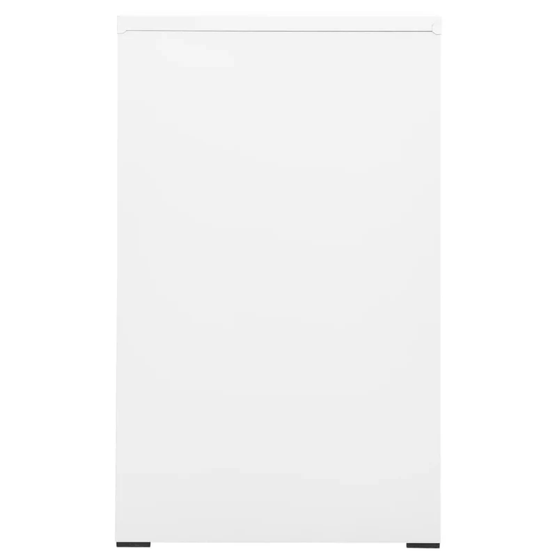 Caissons à tiroirs meuble de bureau armoire à dossiers 3 tiroirs 46 x 62 x 102,5 cm acier blanc DEC024520