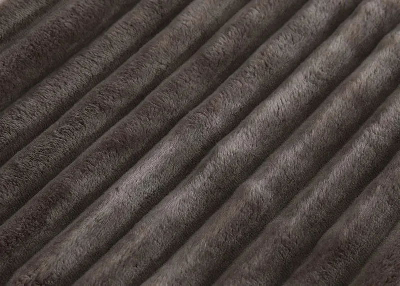 Fauteuil lounge relax avec coussin design arrondi et assise rembourrée tissu velours côtelé marron 04_0008970