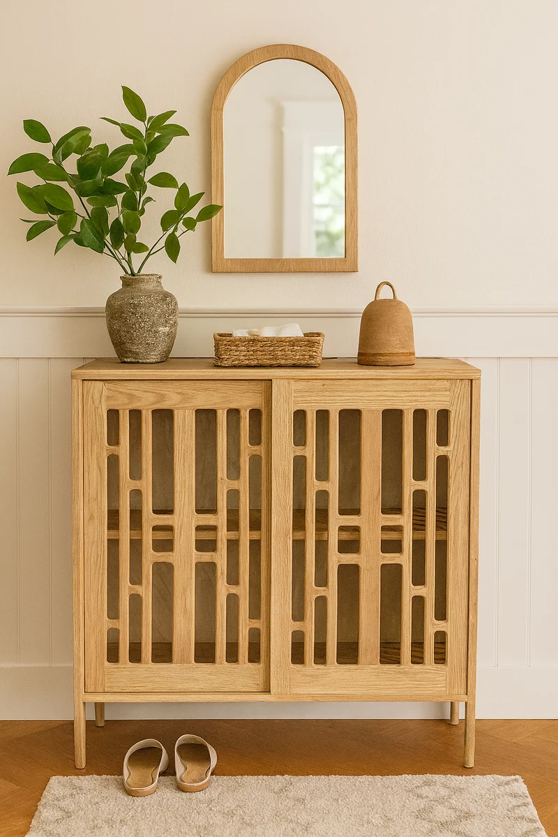 The Kumo - Solid Buffet Cabinet — Japandi Sideboard