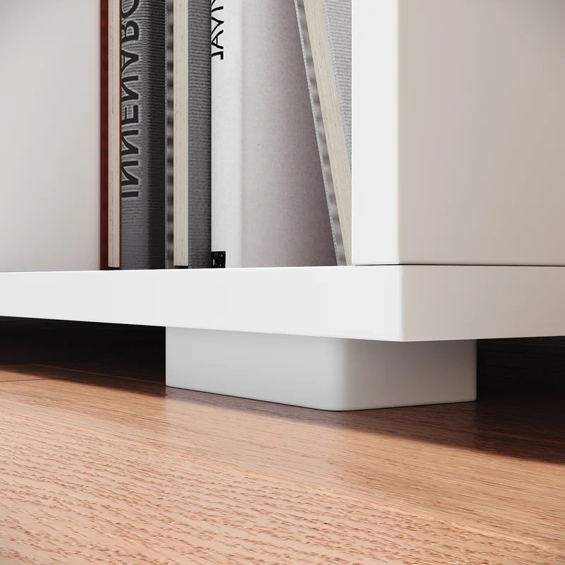 Table basse avec tiroirs de rangement et éclairage LED réglable Disponible en 12 couleurs Blanc 55 x 100 x 40 cm