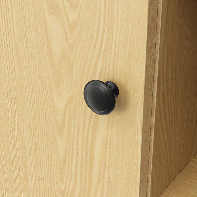 SIRHONA Buffet de salle à manger à 2 portes armoire de rangement Style moderne Meubles couleur bois, 120 x 35 x 93 cm