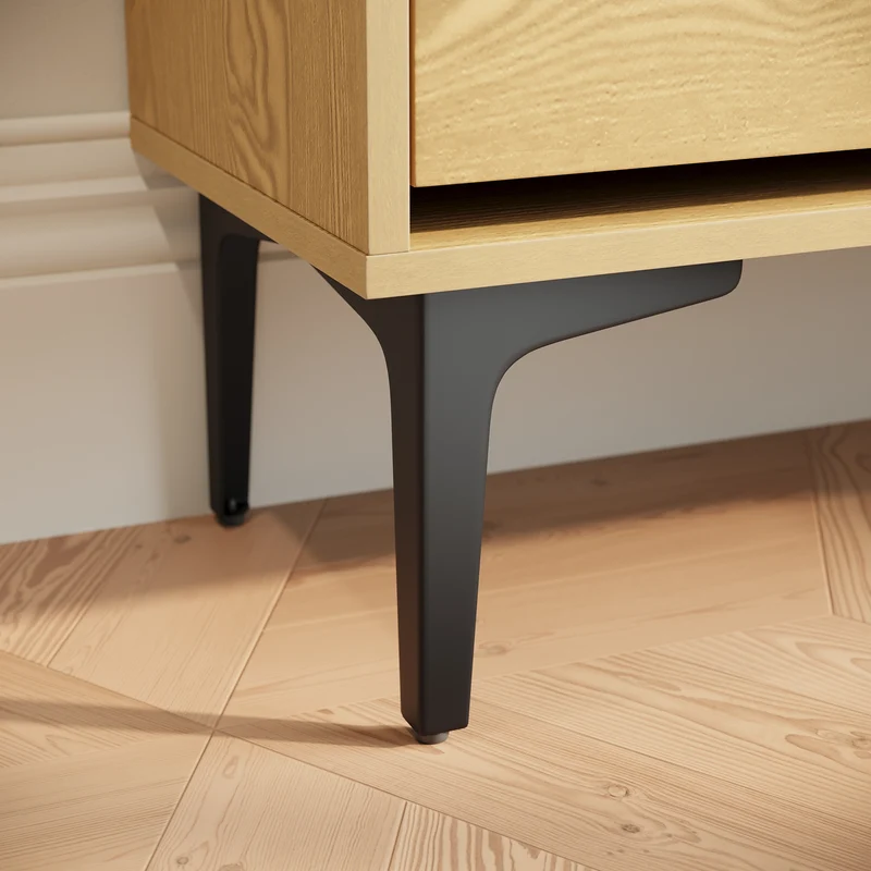 SIRHONA Meuble à chaussures 6 compartiments Commode à chaussures peu encombrante Meubles couleur bois 80x30x95 cm