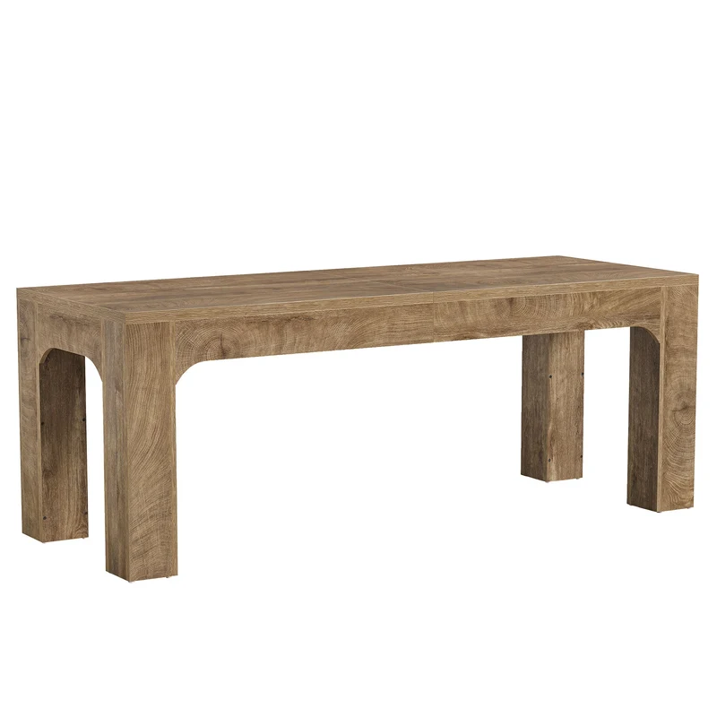 Tribesigns Table de salle à manger rectangulaire de 180 cm pour 4 à 6 personnes de style campagnard avec pieds robustes