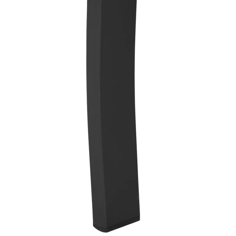 Banc de jardin 2 places 127 x 58 x 82 cm assise profonde dossier incliné design contemporain terrasse en métal noir 21_0004555