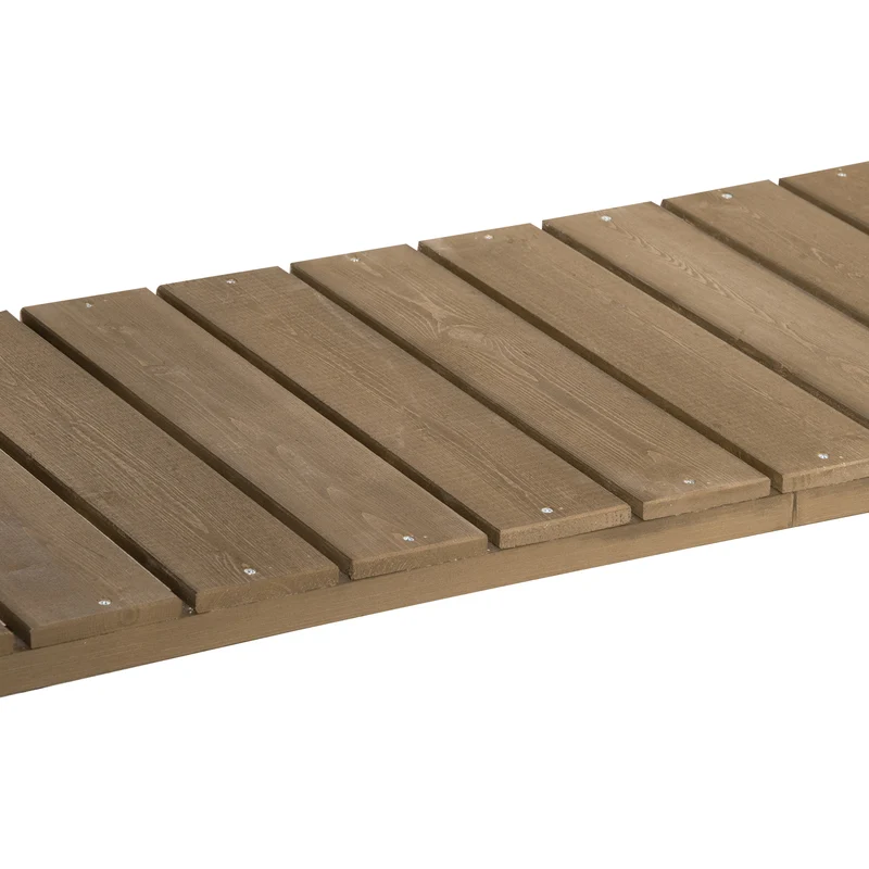 Jardinière sur pieds potager carré 110 x 46 x 76 cm 8 cases avec arrosage étagère rustique pour terrasse en bois marron 21_0004117