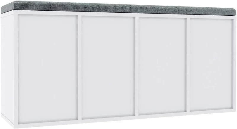 SIRHONA Meuble à chaussures en bois Meuble de rangement en bois de haute qualité avec cloisons amovibles 63 x 30 x 120 cm