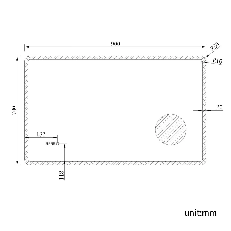SIRHONA Miroir de salle de bains LED Miroir salle de bain avec prise de courant Anti-buée avec éclairage Miroir grossissant 3X Blanc froid 90x70cm
