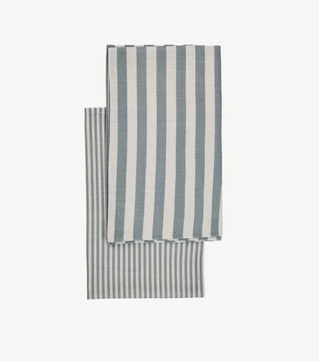 Aster Striped Tea Towels, Set of 2