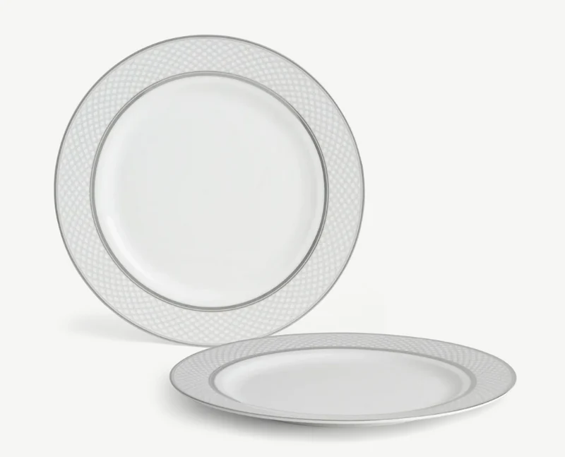 Fenton Bone China Charger Plate, Platinum
