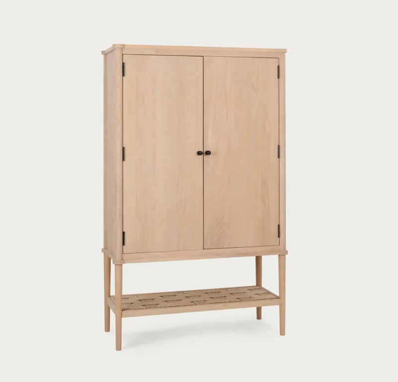 Frome Oak Drinks & Storage Cabinet, Natural Oak