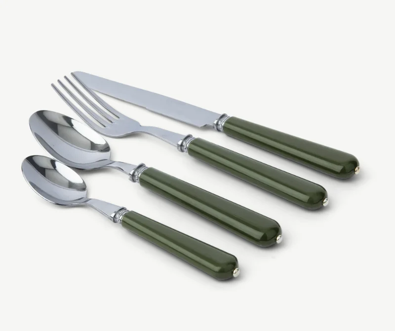 Handsworth 24pcs Cutlery Set, Olive