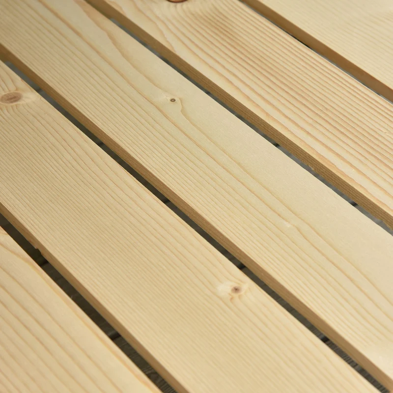 Jardinière sur pieds grand potager 118 x 55 x 83 cm étagère et roulettes avec frein scandinave épuré en bois naturel 21_0004152