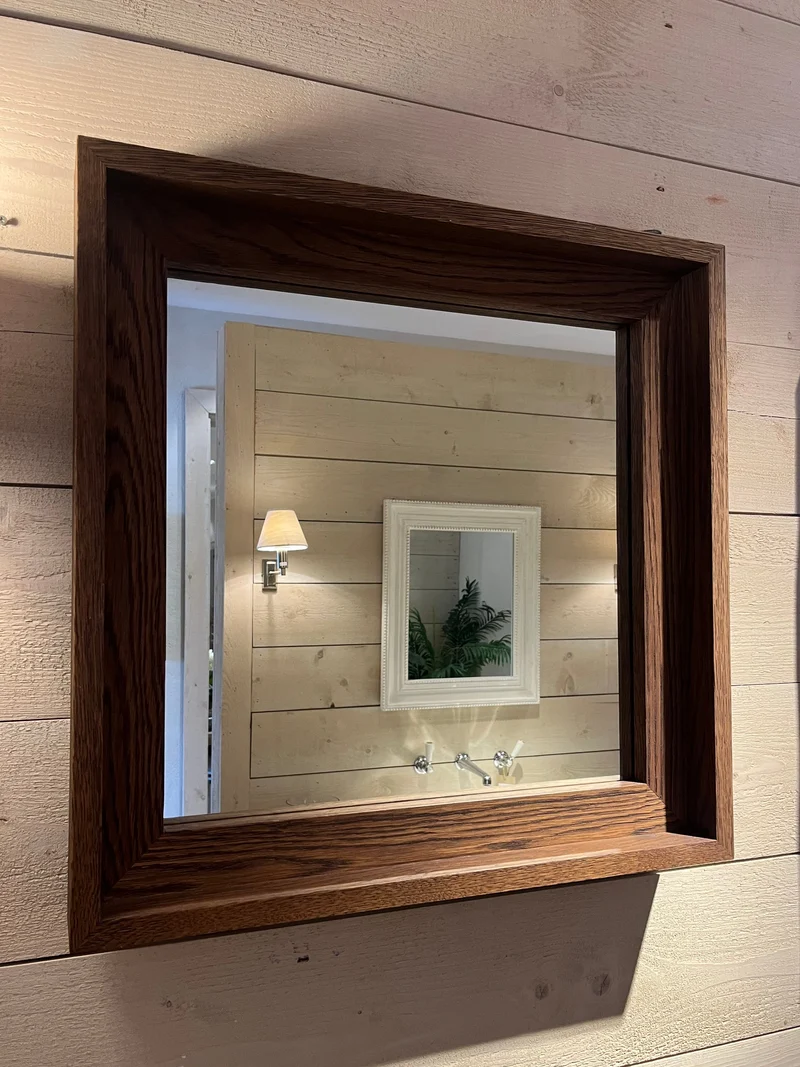 Ravenhead Darkened Oak Square Mirror