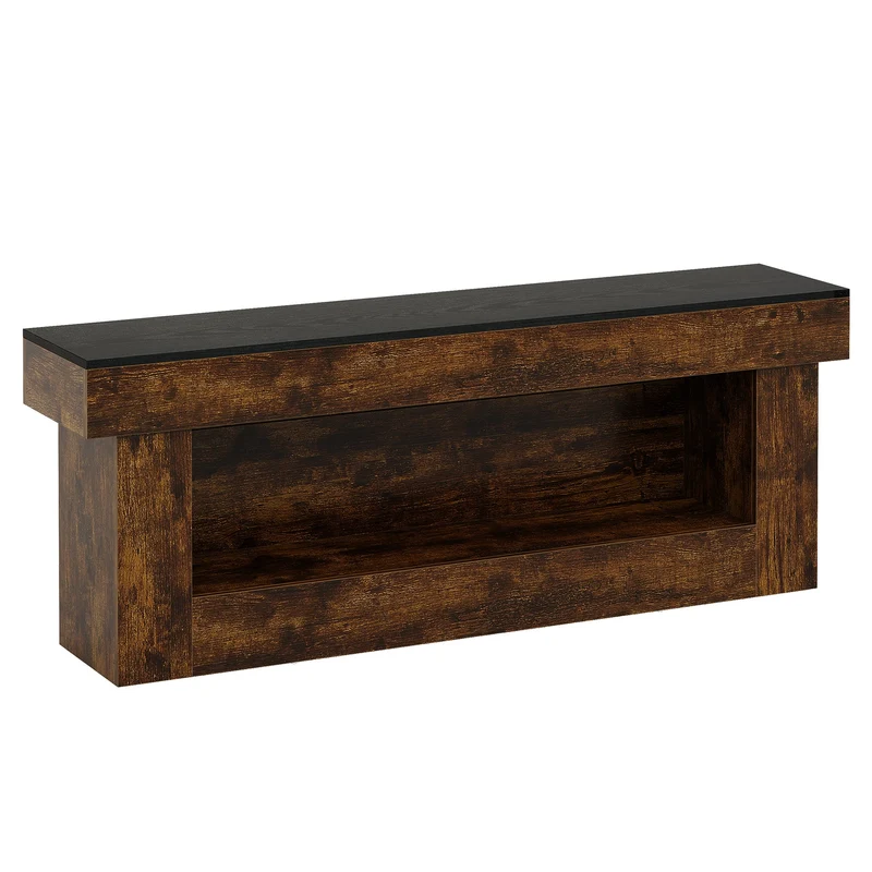 Meuble TV bas 160 cm avec espace de rangement, Meuble TV moderne pour téléviseurs de 60 à 70 pouces