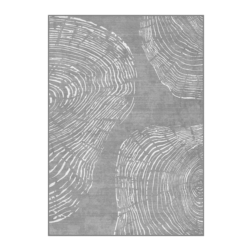 Tribesigns Tapis de salon lavable , Motif abstrait poils ras doux, Style bohème minimaliste, antidérapant