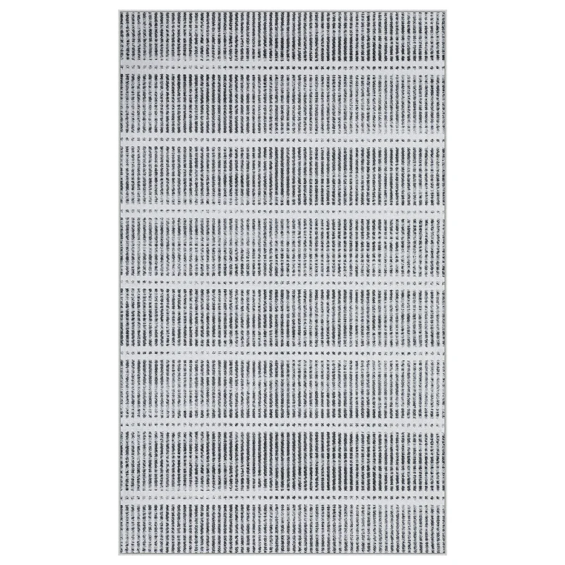 Tribesigns Tapis lavable à poils ras, 160 x 230 cm & 200x300 cm Ultra-fin, Design rayé style ferme