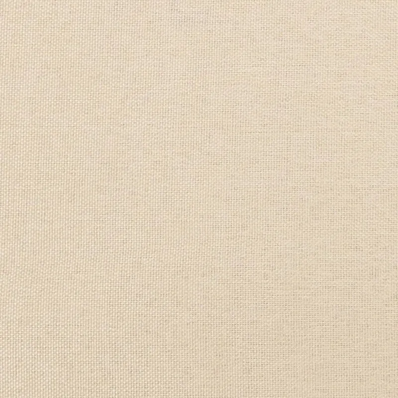 Sommier à lattes sur pieds cadre de lit 80x200 cm tissu crème TDL0207247