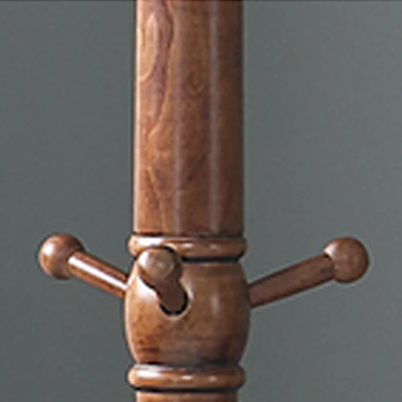Traditional Vintage Carved Freestanding Coat Rack With Curved Hooks - Birch Wood MDF Hall Tree For Entryway & Bedroom
