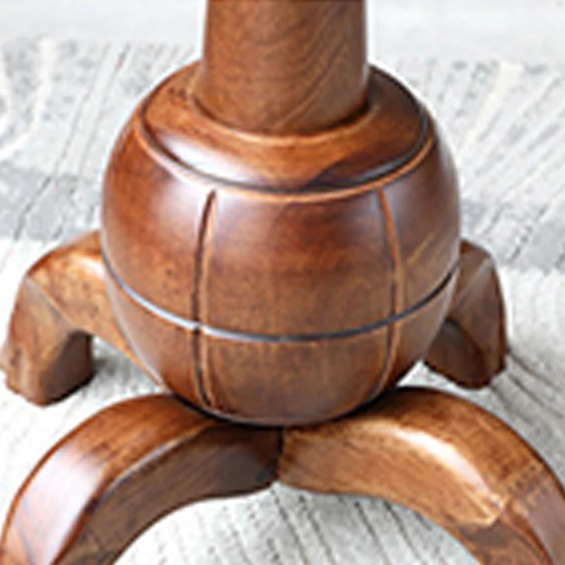 Traditional Vintage Rubberwood Eucalyptus Wood Hall Tree - Round Branch Hooks Freestanding Coat Rack For Entryway & Bedroom