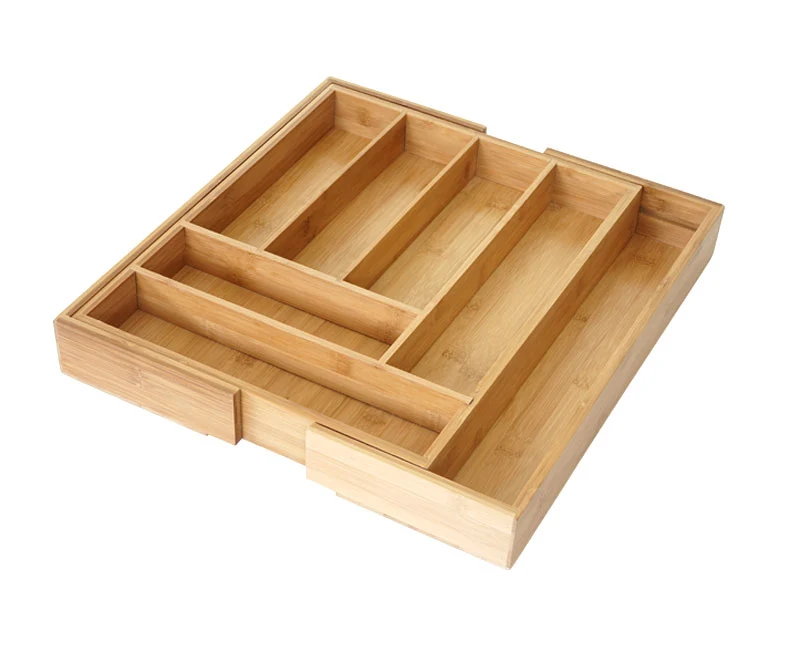 Tiroir organisateur étirable multifonction cuisine 35 x 58 x 45 cm en bambou naturel 04_0011307