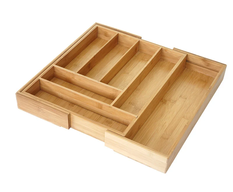 Tiroir organisateur étirable multifonction cuisine 35 x 58 x 45 cm en bambou naturel 04_0011307