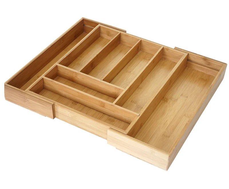 Tiroir organisateur étirable multifonction cuisine 35 x 58 x 45 cm en bambou naturel 04_0011307