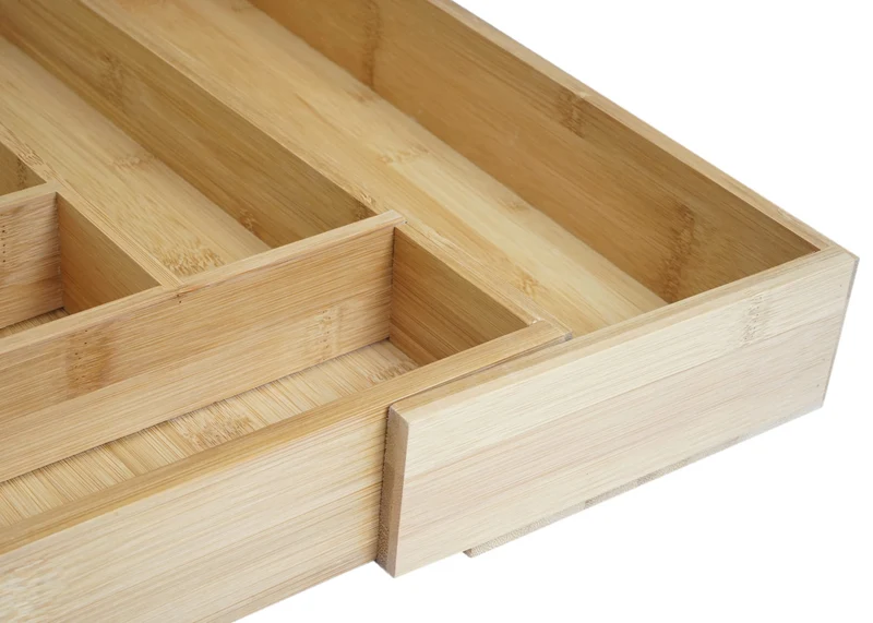 Tiroir organisateur étirable multifonction cuisine 35 x 58 x 45 cm en bambou naturel 04_0011307