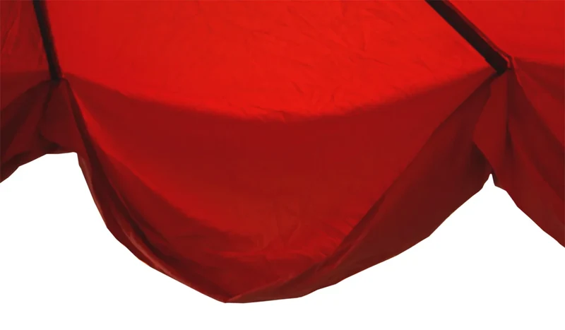 Parasol de jardin diamètre 5 m avec manivelle et pied en croix polyester crème et aluminiun 04_0011459