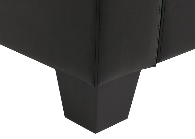 Sofa relax moderne lounge 70 x 86 x 75 cm assise confortable design épuré en cuir noir 04_0011550