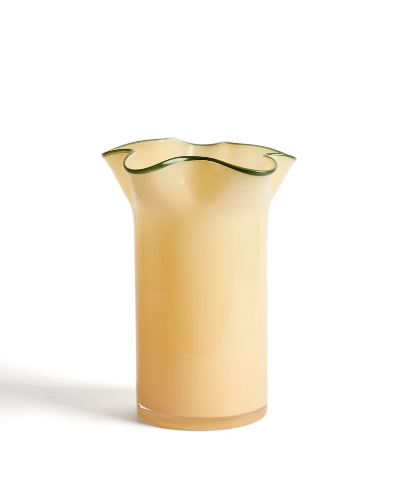 Endasi yellow glass vase 31cm