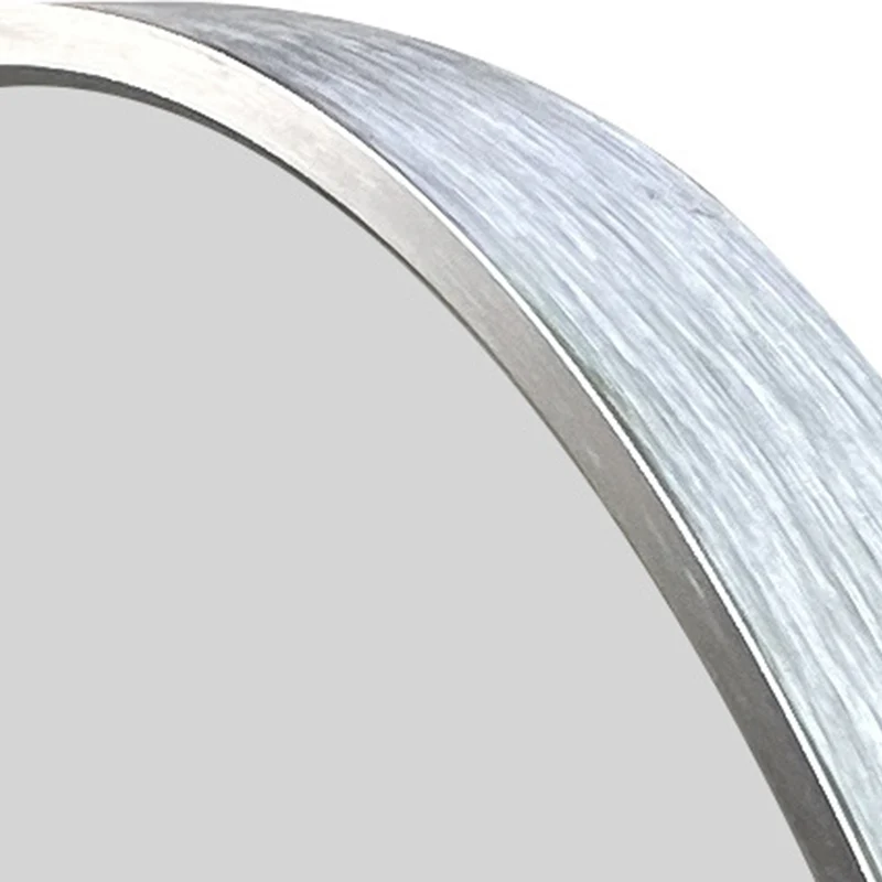 Modern Minimalist Oval Aluminum Alloy Glass Full-Length Wall Mirror For Living Room