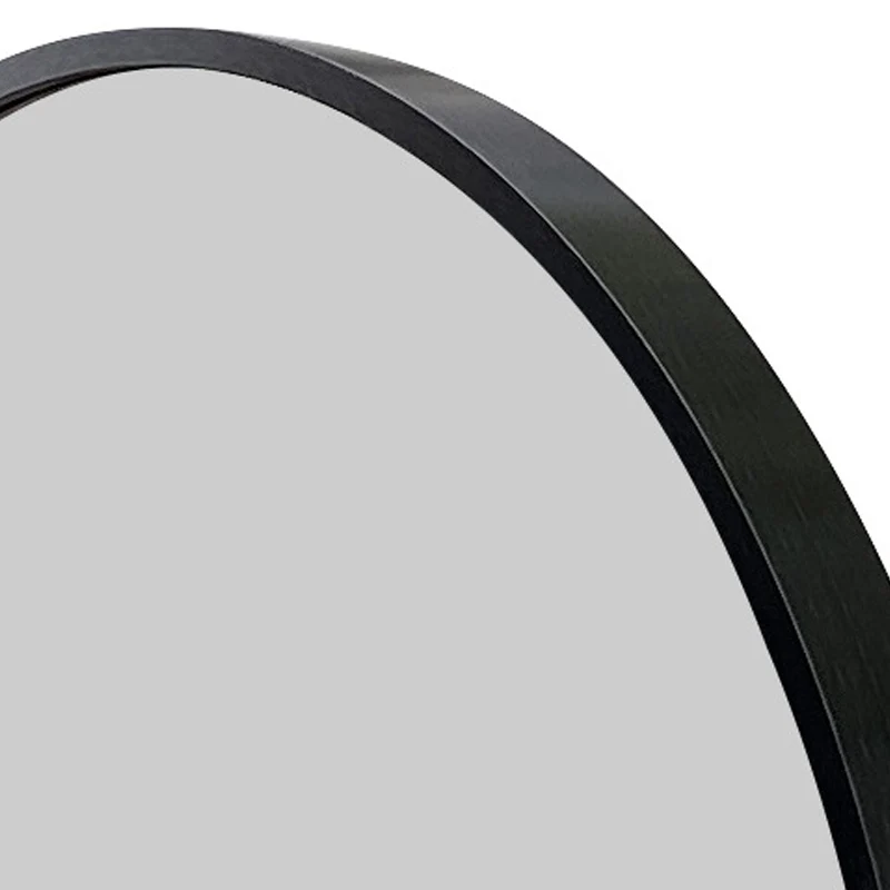Modern Minimalist Oval Aluminum Alloy Glass Full-Length Wall Mirror For Living Room