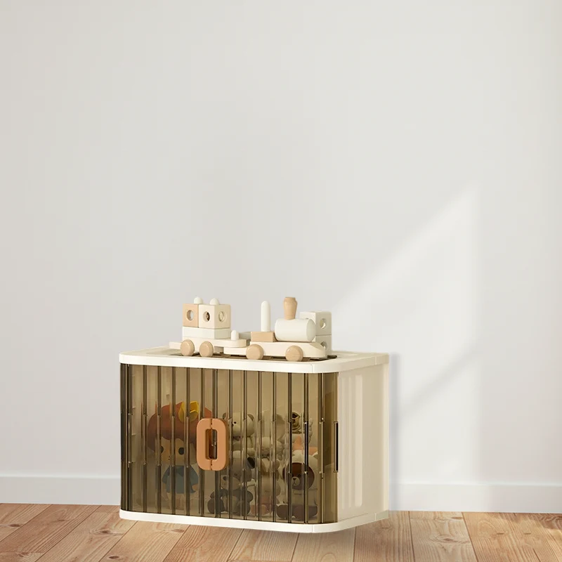 Modern Minimalist PP PET HIPS Curved Square Folding Storage Cabinet With 1 Storage For Bedroom