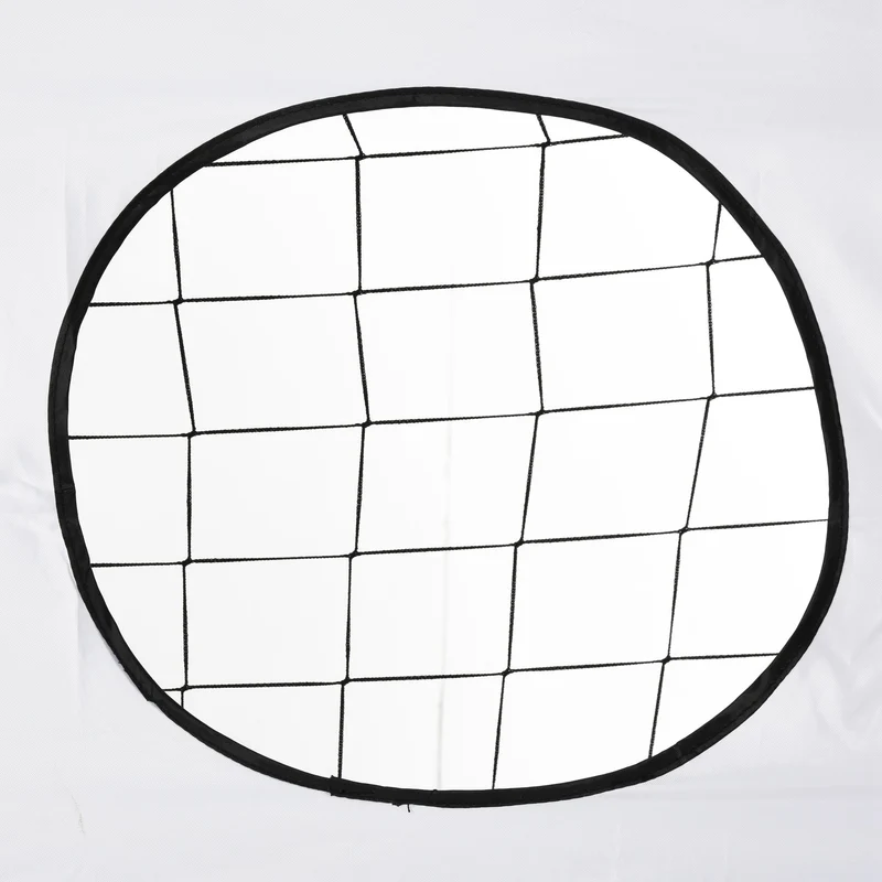 But de football 2 en 1 précision entraînement 240 x 88 x 174 cm filets 5 cibles montage facile moderne en métal blanc 21_0006628