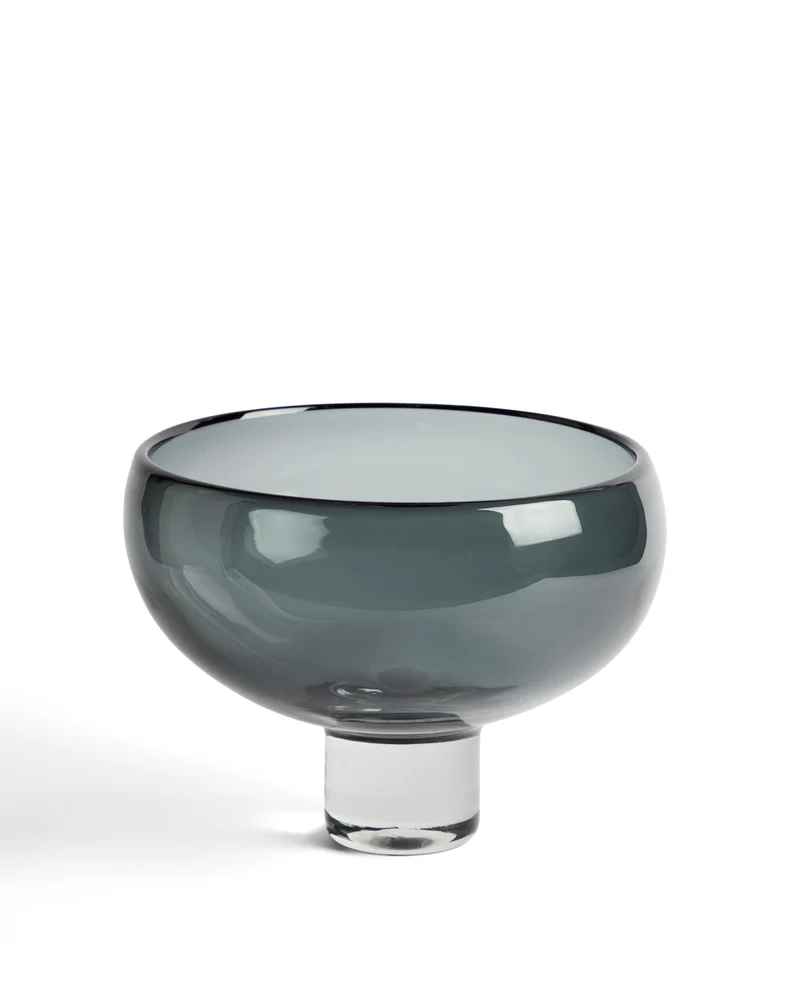 Sirau grey glass centrepiece Ø29.8cm