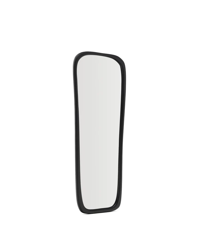 Alura black teak wood mirror 158 x 61cm FSC 100%