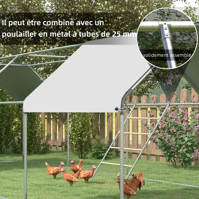 Perchoir échelle poulailler 140 x 86 x 2.5 cm 4 niveaux pour 6 poules gain de place confort rustique en bois naturel 21_0007973