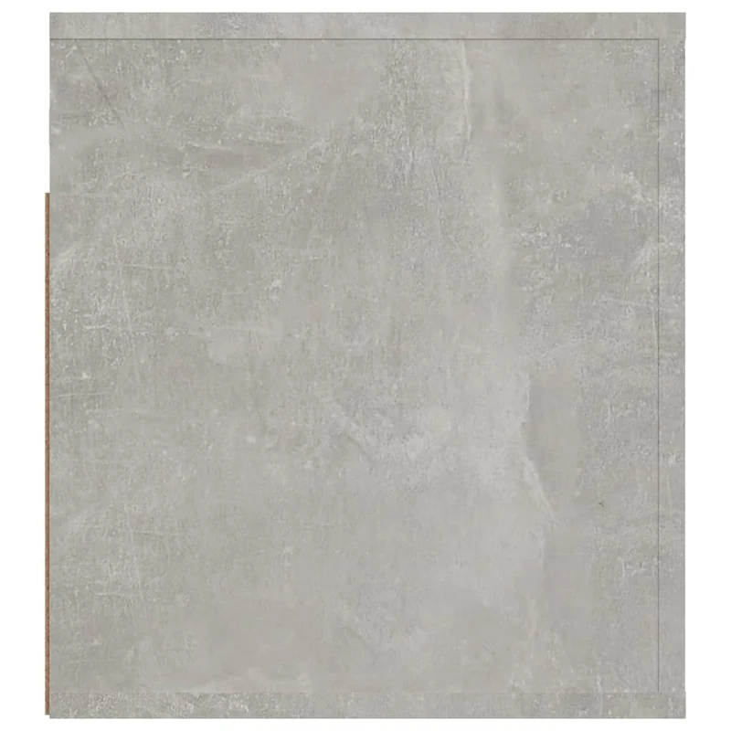 Table de chevet murale avec tiroir et compartiment ouvert 50 x 36 x 40 cm bois d'ingénierie gris DEC034303