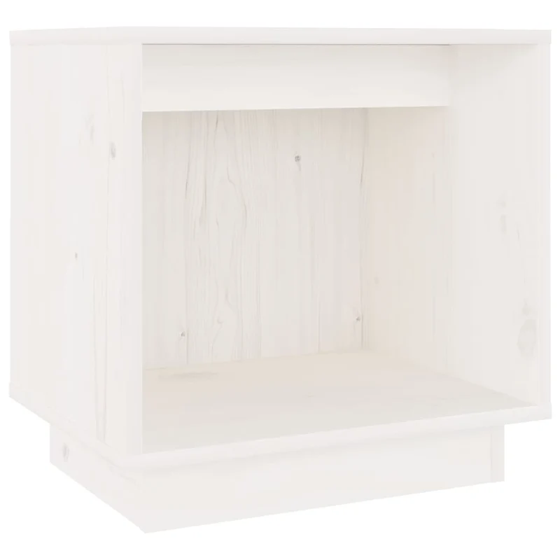 Table de chevet avec compartiment ouvert 40 x 30 x 40 cm bois de pin blanc DEC033337