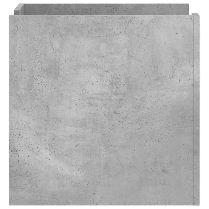 Table de chevet avec tiroir et étagère 45 x 50 x 50 cm bois d’ingénierie gris DEC034045