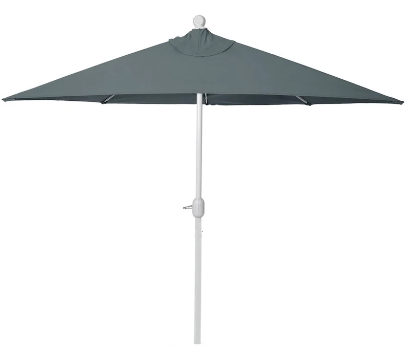 Demi parasol semi-circulaire balcon terrasse UV 50+ polyester/aluminium 3kg avec une portée de 270 cm anthracite sans support 04_0003900