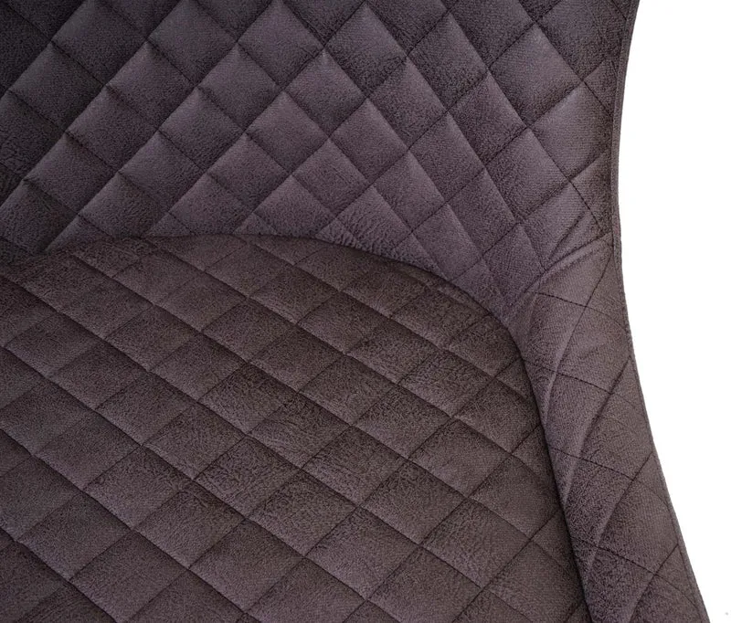 Lot de 2 tabourets de bar chaises de comptoir en tissu gris foncé design chic et rétro 04_0000158
