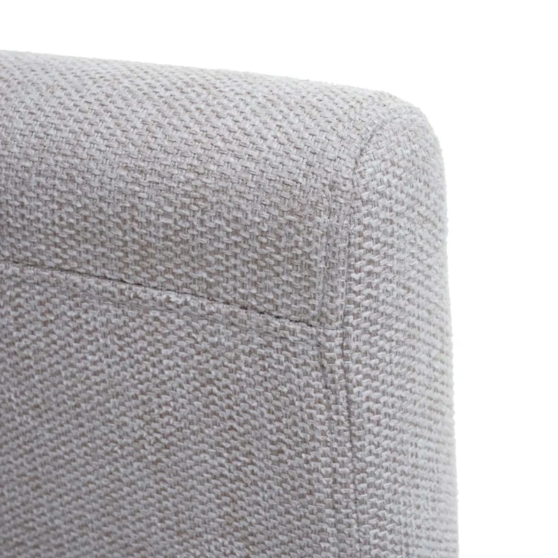 Chaise de salle à manger cuisine en tissu beige crème pieds clairs design moderne 04_0002319