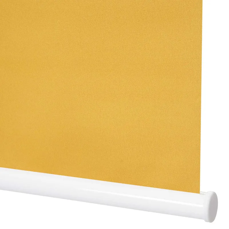 Store enrouleur de fenêtre occultant protection solaire store à tirage latéral 50x160cm opaque jaune 04_0004424