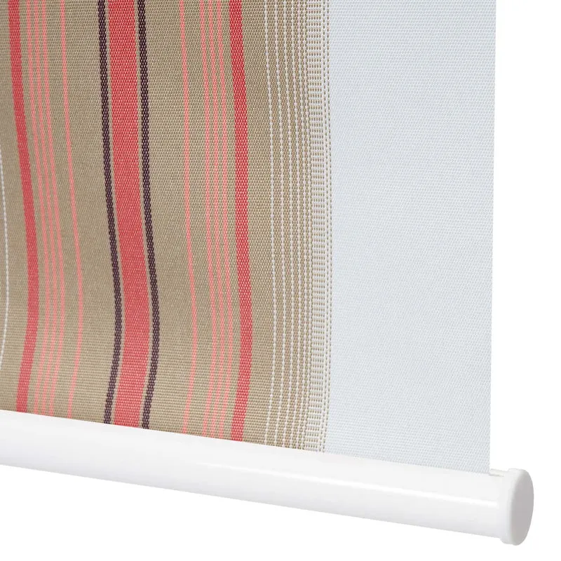 Store enrouleur de fenêtre occultant protection solaire store à tirage latéral 50x160cm opaque blanc rouge beige 04_0004535
