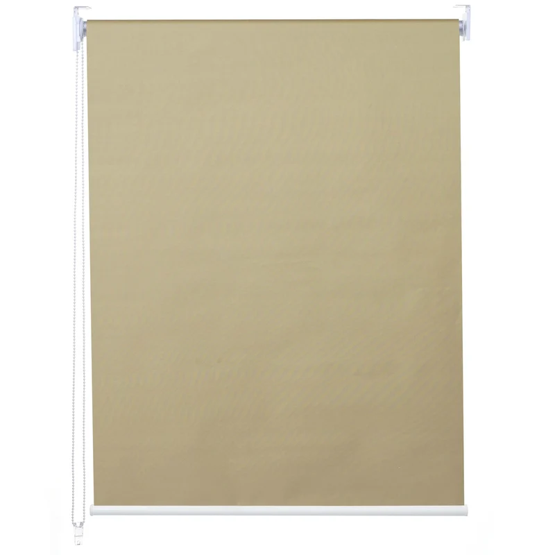 Store enrouleur de fenêtre occultant protection solaire store à tirage latéral 70x160cm opaque beige 04_0004543