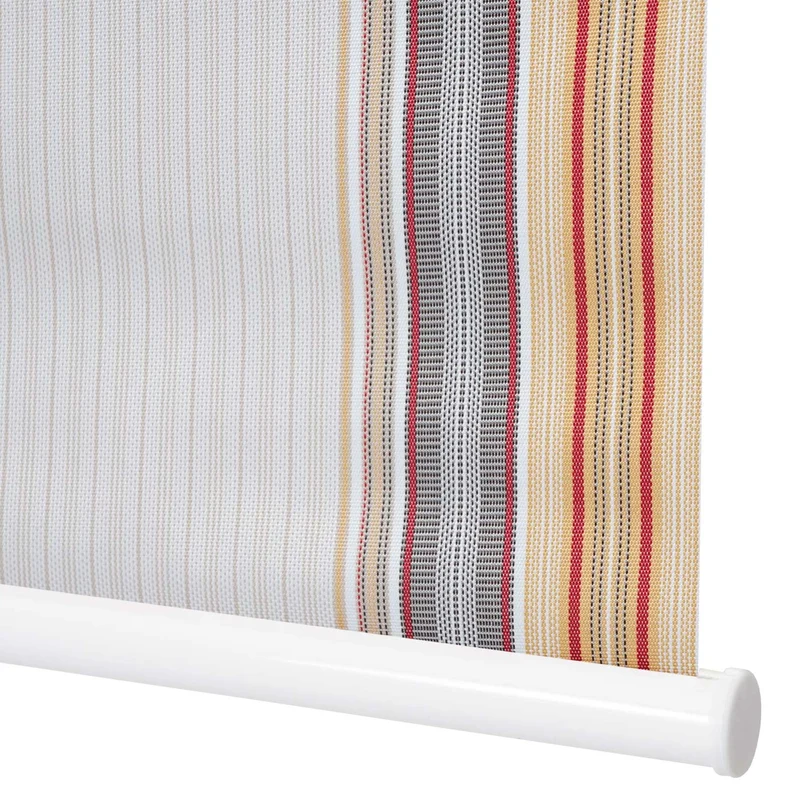 Store enrouleur de fenêtre occultant protection solaire store à tirage latéral 70x160cm opaque gris marron orange 04_0004500